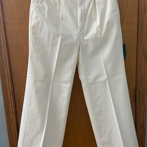 White JCrew wide leg pants NWOT